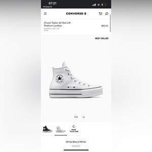 Chuck Taylor All Star Lift Platform Leather